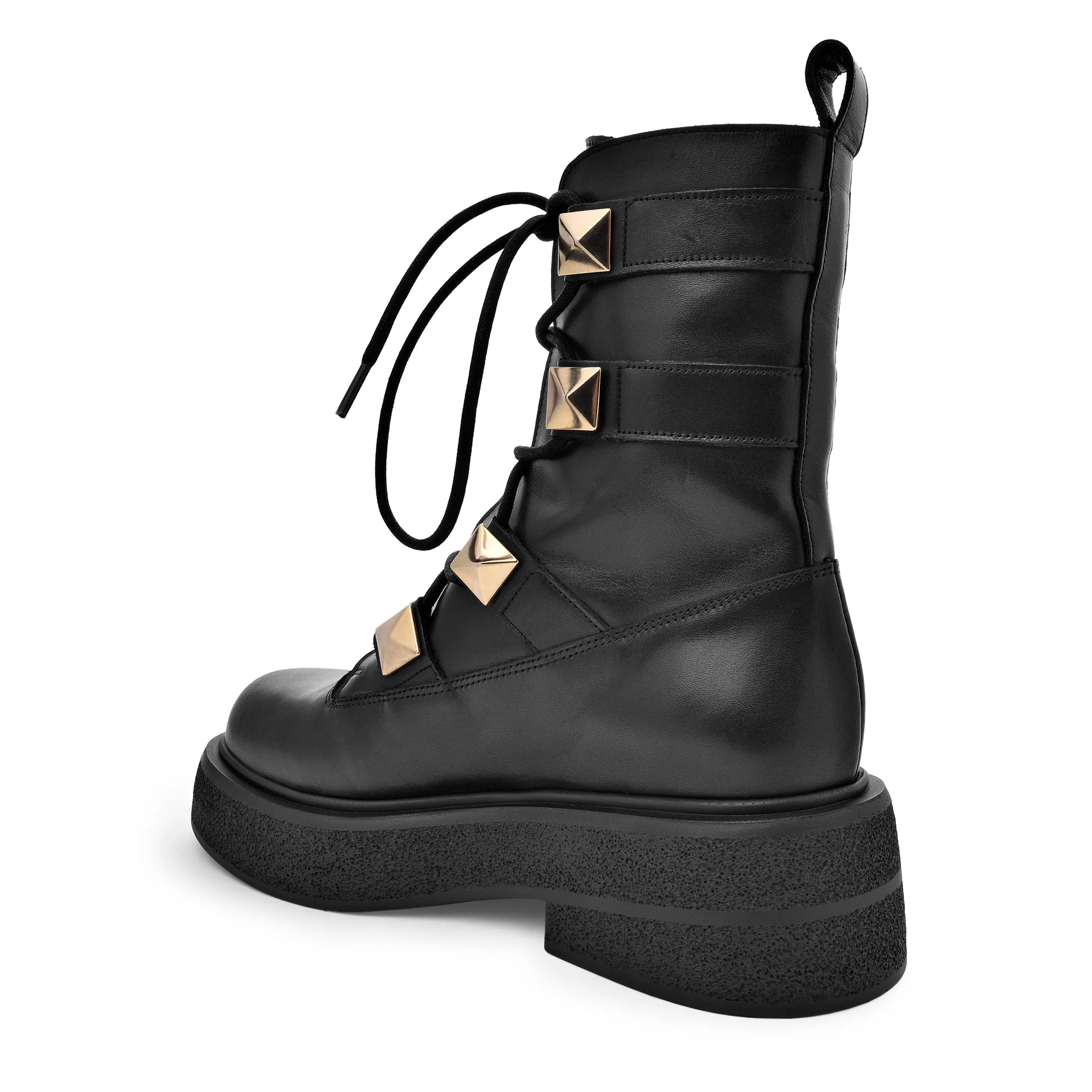 Maki Pyramid Studs Combat Boots