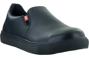 Mellow Walk Womens Jessica EH PR Black Leather Skate-Inspired Work Shoes