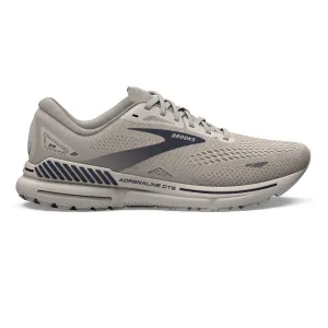 Men's Brooks Adrenaline GTS 23 Running Shoe in Crystal Grey/Surf the Web/Grey