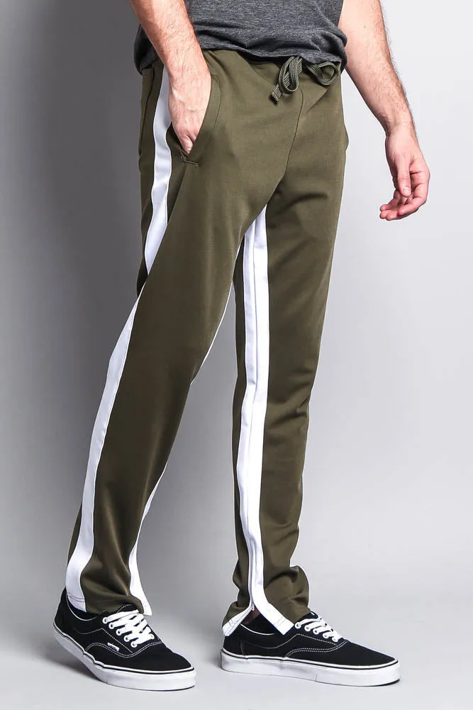 Men's Slim Fit Dual Stripe Track Pants