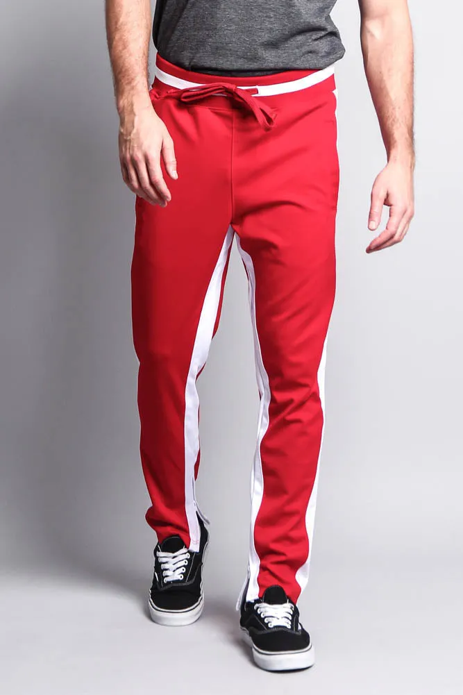 Men's Slim Fit Dual Stripe Track Pants