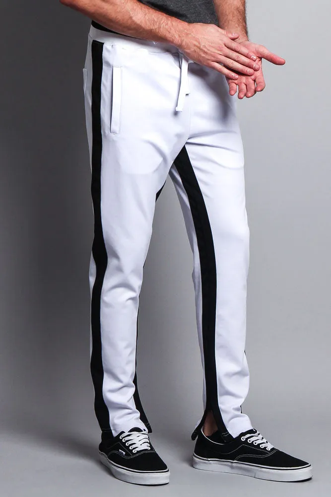 Men's Slim Fit Dual Stripe Track Pants