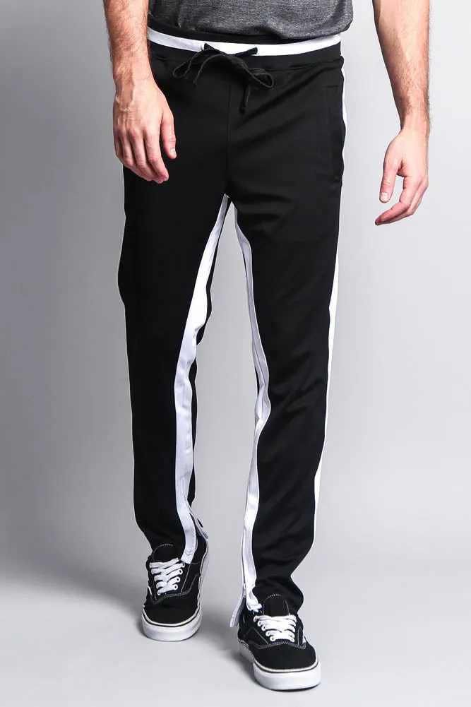 Men's Slim Fit Dual Stripe Track Pants