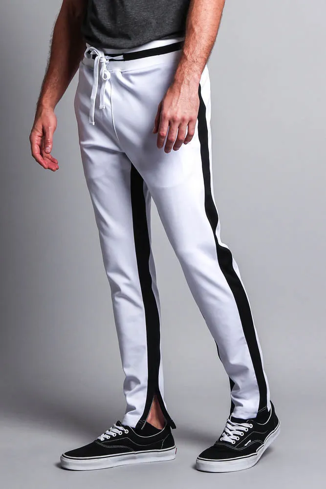 Men's Slim Fit Dual Stripe Track Pants