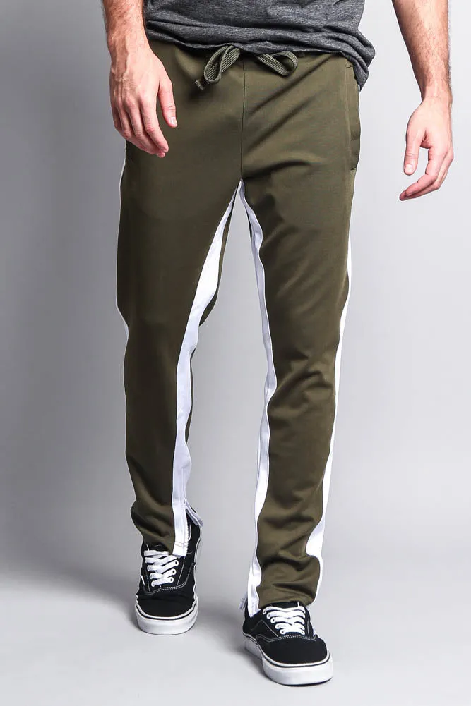 Men's Slim Fit Dual Stripe Track Pants