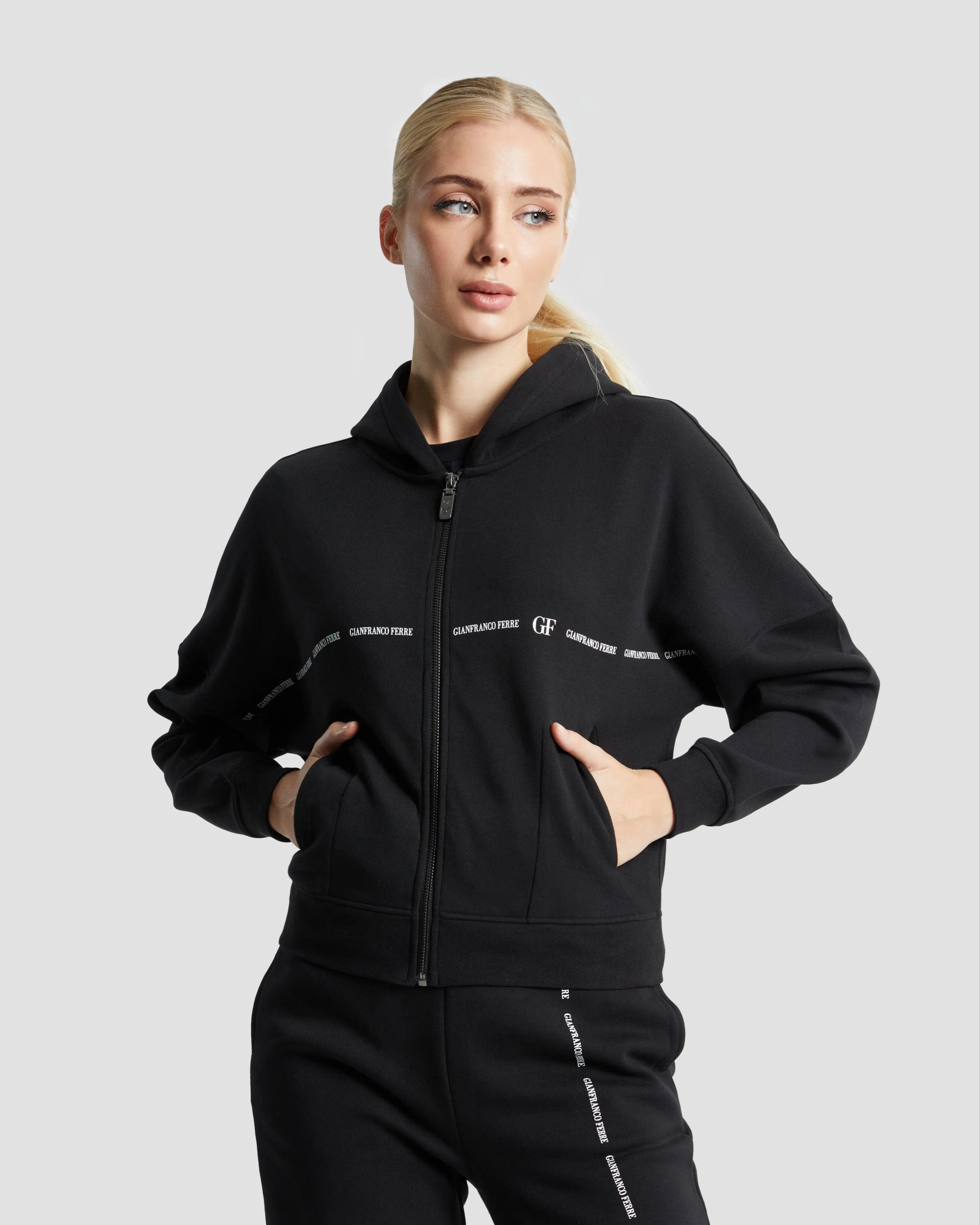 Minimalist Brand Print Tracksuit Set