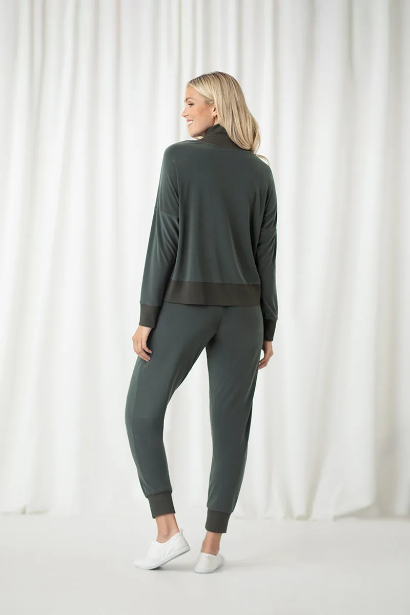 Motion Sweatshirt | Melange Olive