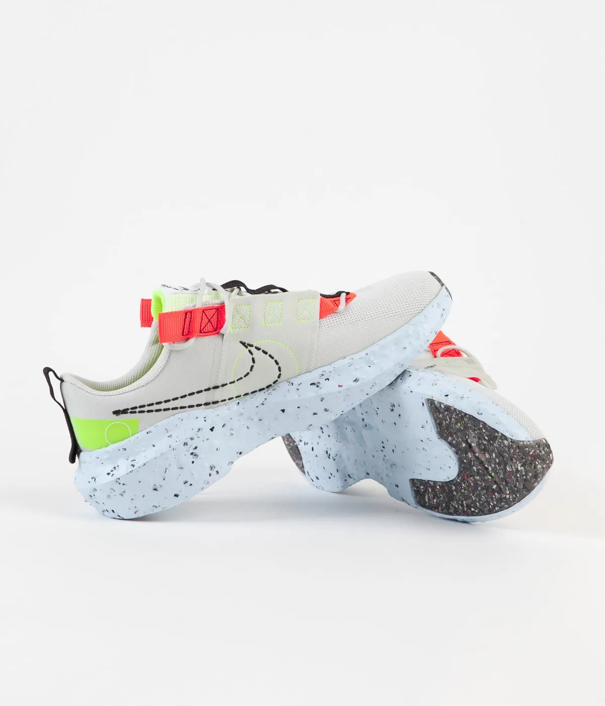 Nike Crater Impact Shoes - Light Bone / Black - Stone - Volt