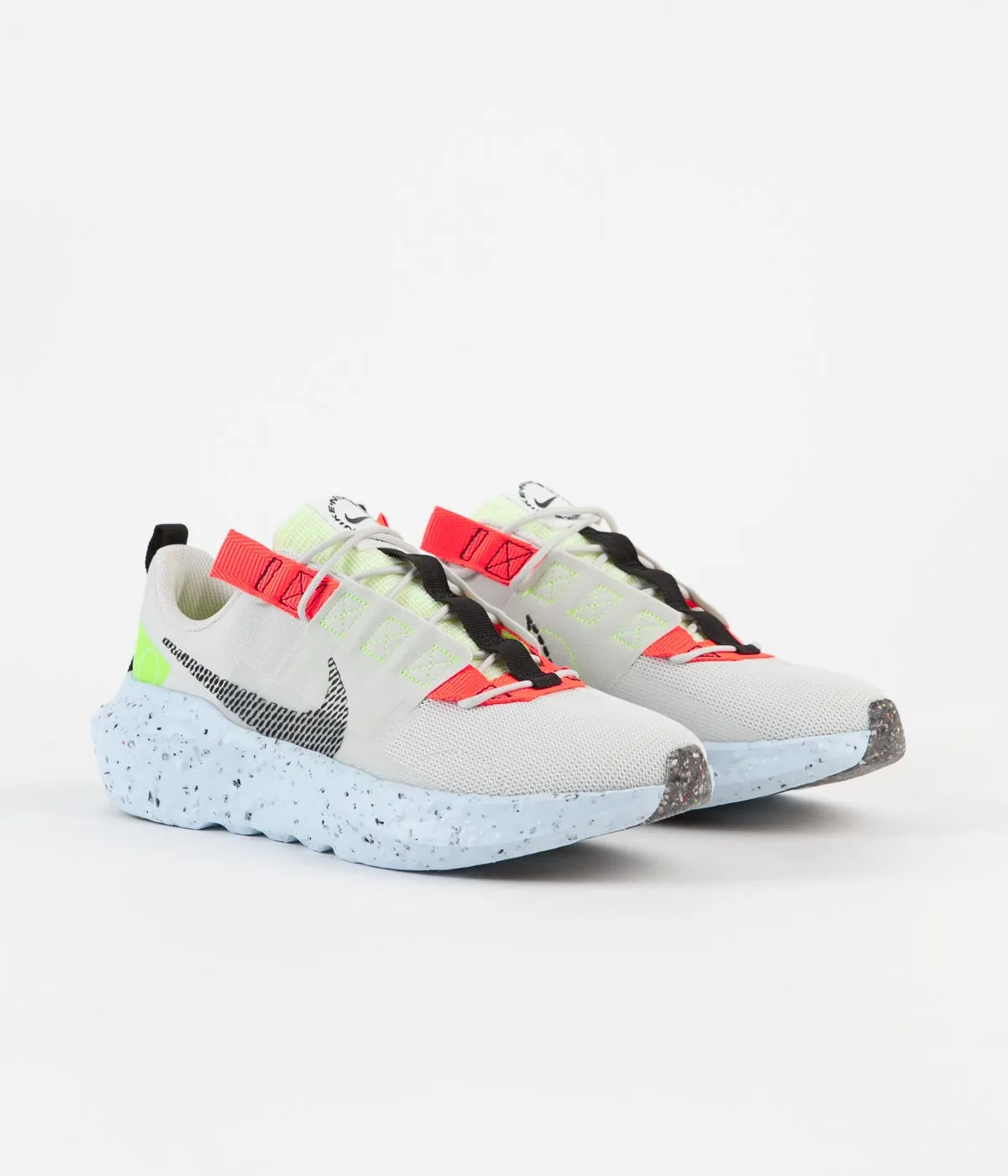 Nike Crater Impact Shoes - Light Bone / Black - Stone - Volt