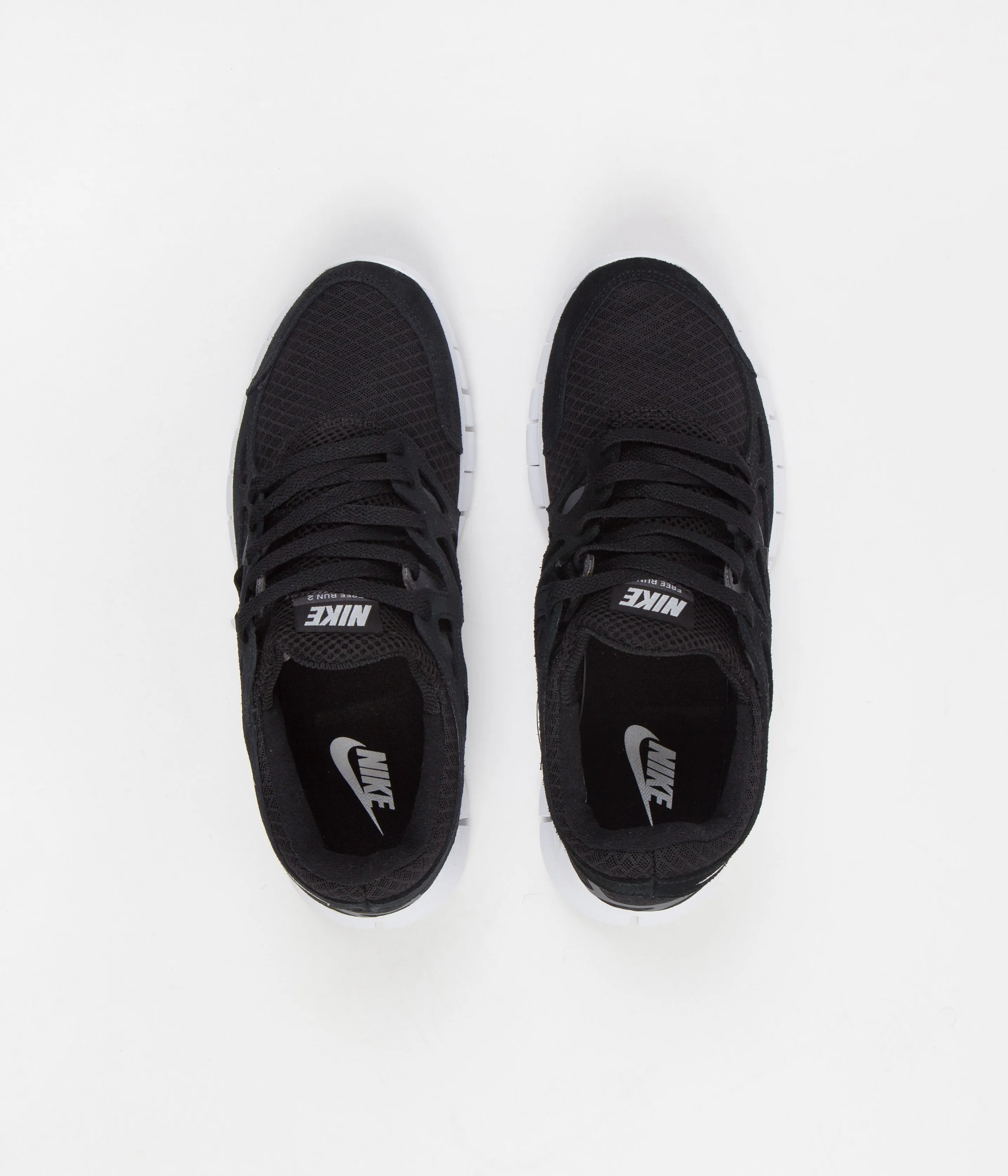 Nike Free Run 2 Shoes - Black / White - Dark Grey