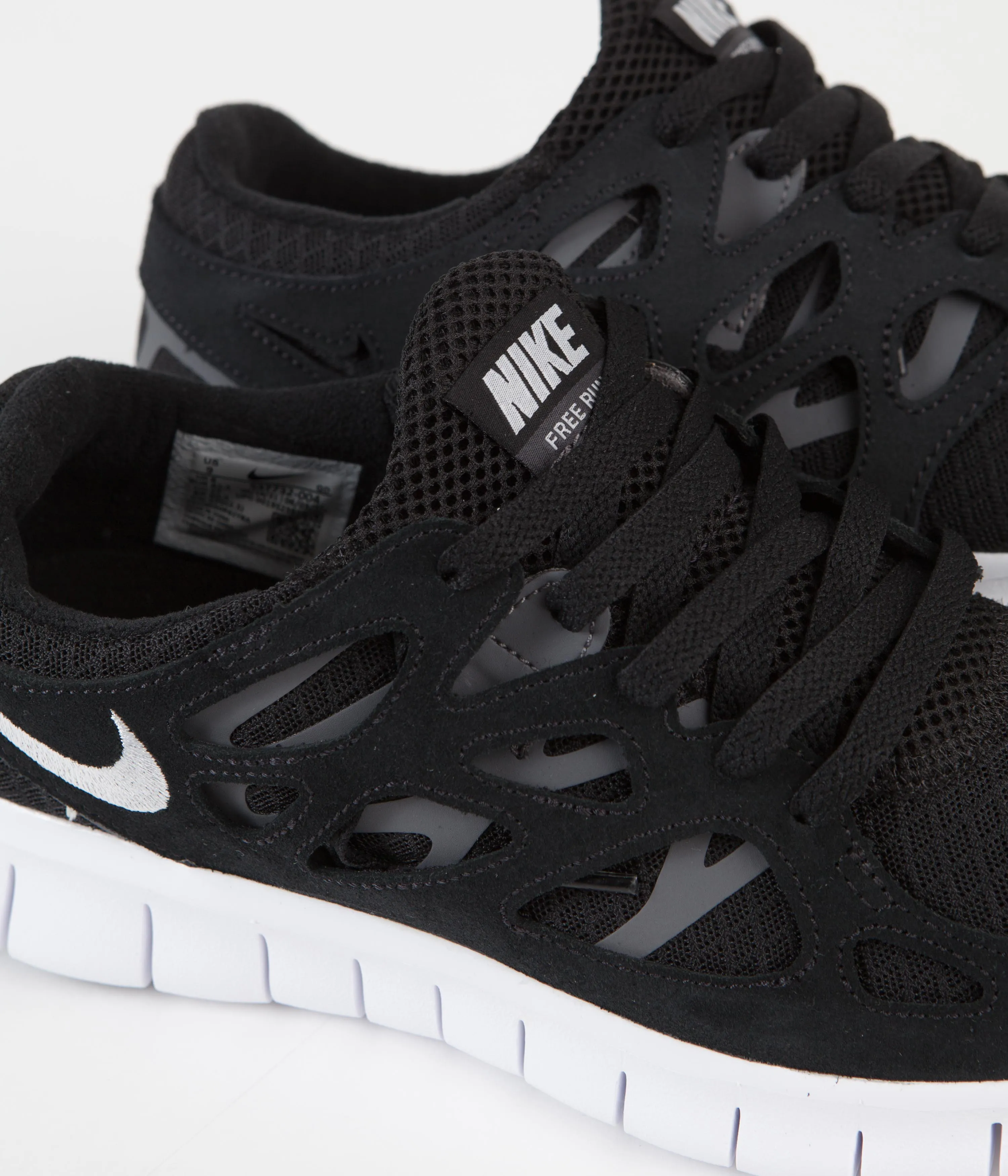 Nike Free Run 2 Shoes - Black / White - Dark Grey