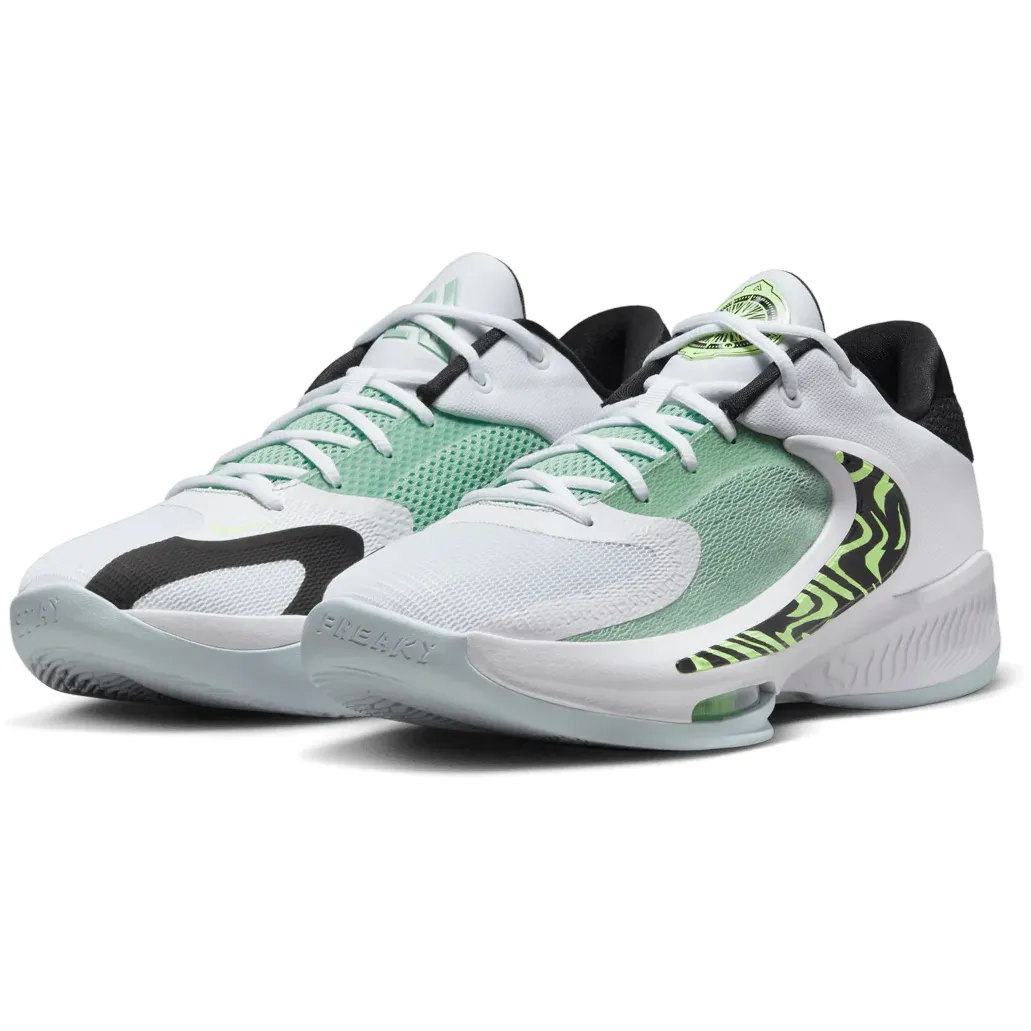 Nike Men's Zoom Freak 4 Shoes - White / Barely Volt / Black