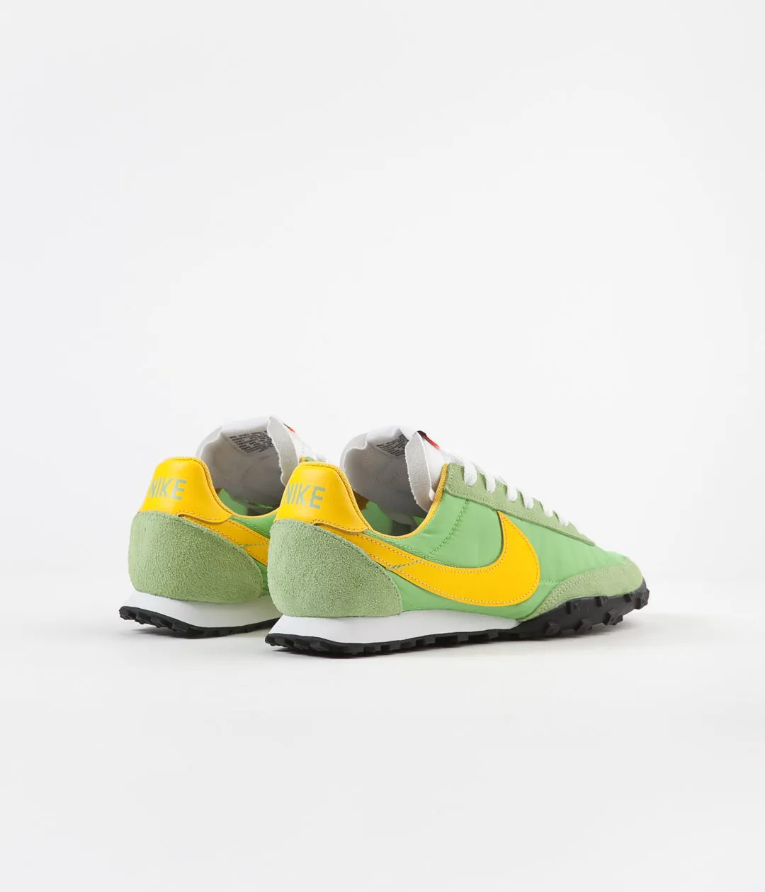 Nike Waffle Racer Shoes - Green Nebula / Amarillo - Eucalyptus Fog