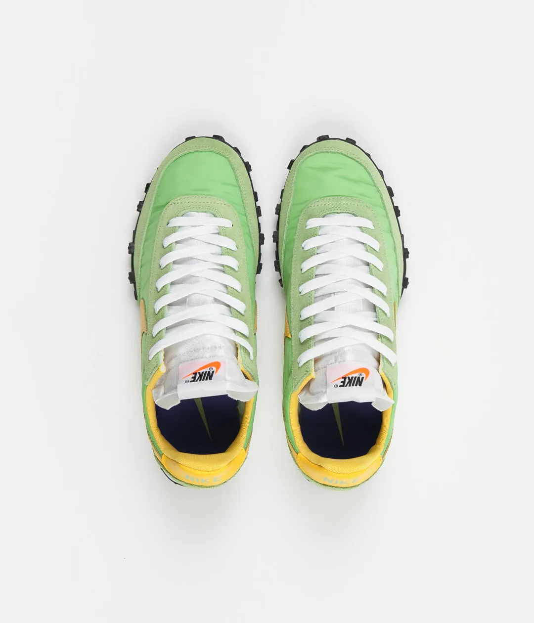 Nike Waffle Racer Shoes - Green Nebula / Amarillo - Eucalyptus Fog