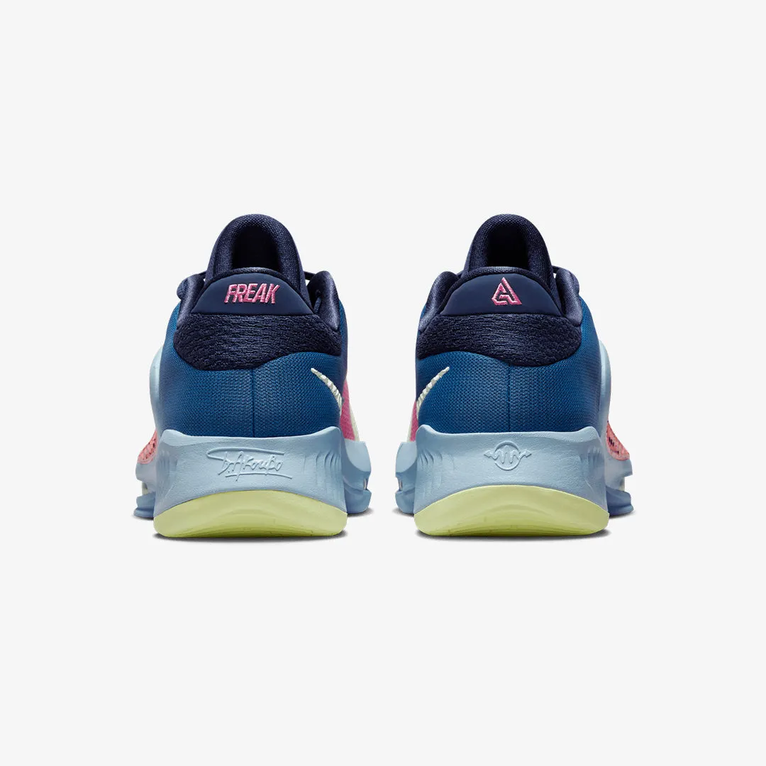 Nike | ZOOM FREAK 4  { DK MARINA BLUE/BARELY VOLT-PINK GAZE