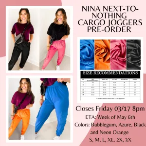 Nina Lightweight Cargo Jogger Pre-Order