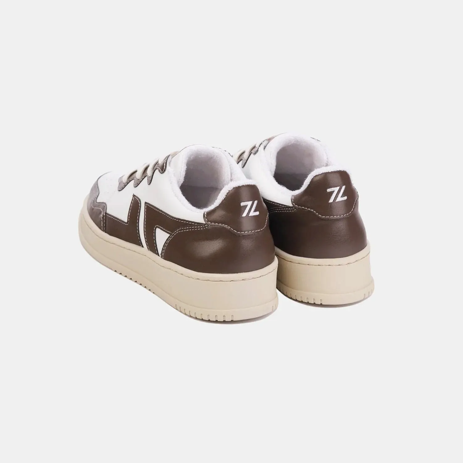 Olea Recycled Vegan Olive Leather Sneakers | Brown