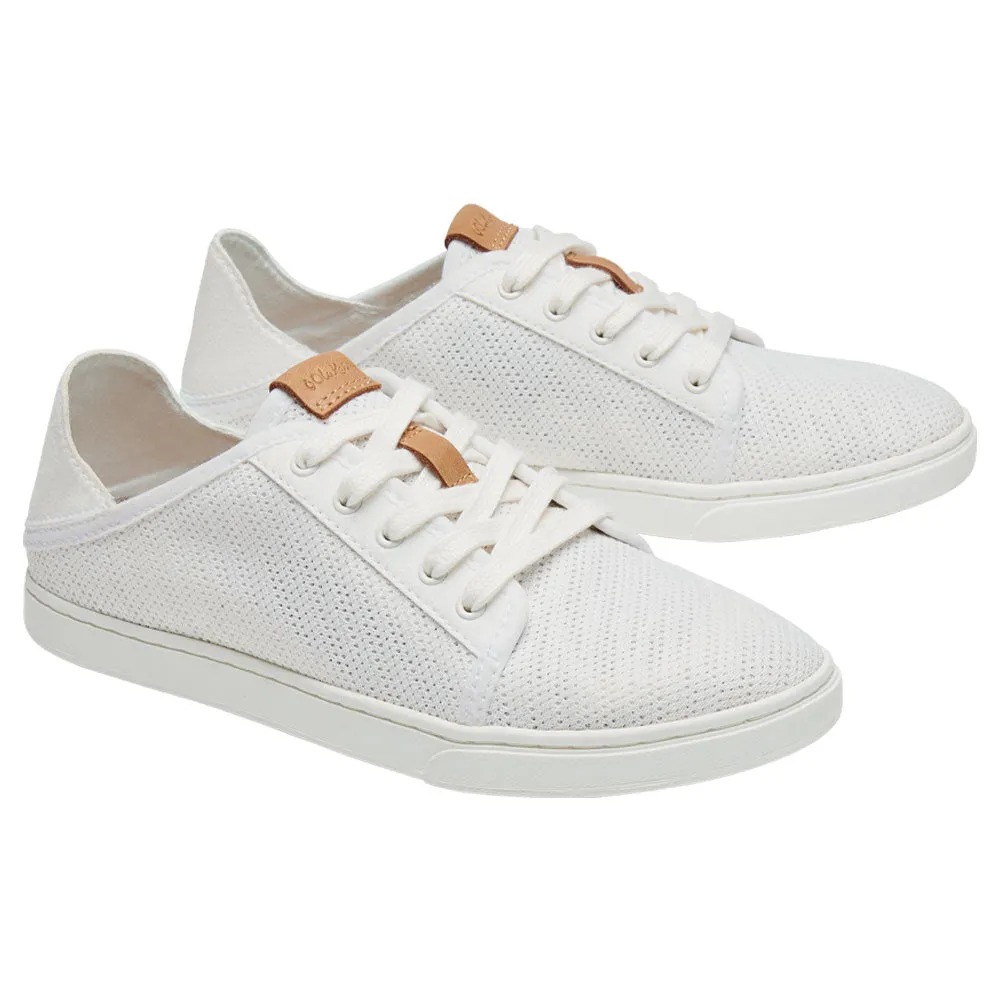 OluKai Pehuea Lī Mesh Lace-Up Sneaker White (Women's)