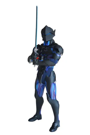 Over Watch Genji's  Full Body Armour Suit Black Edition With Lights