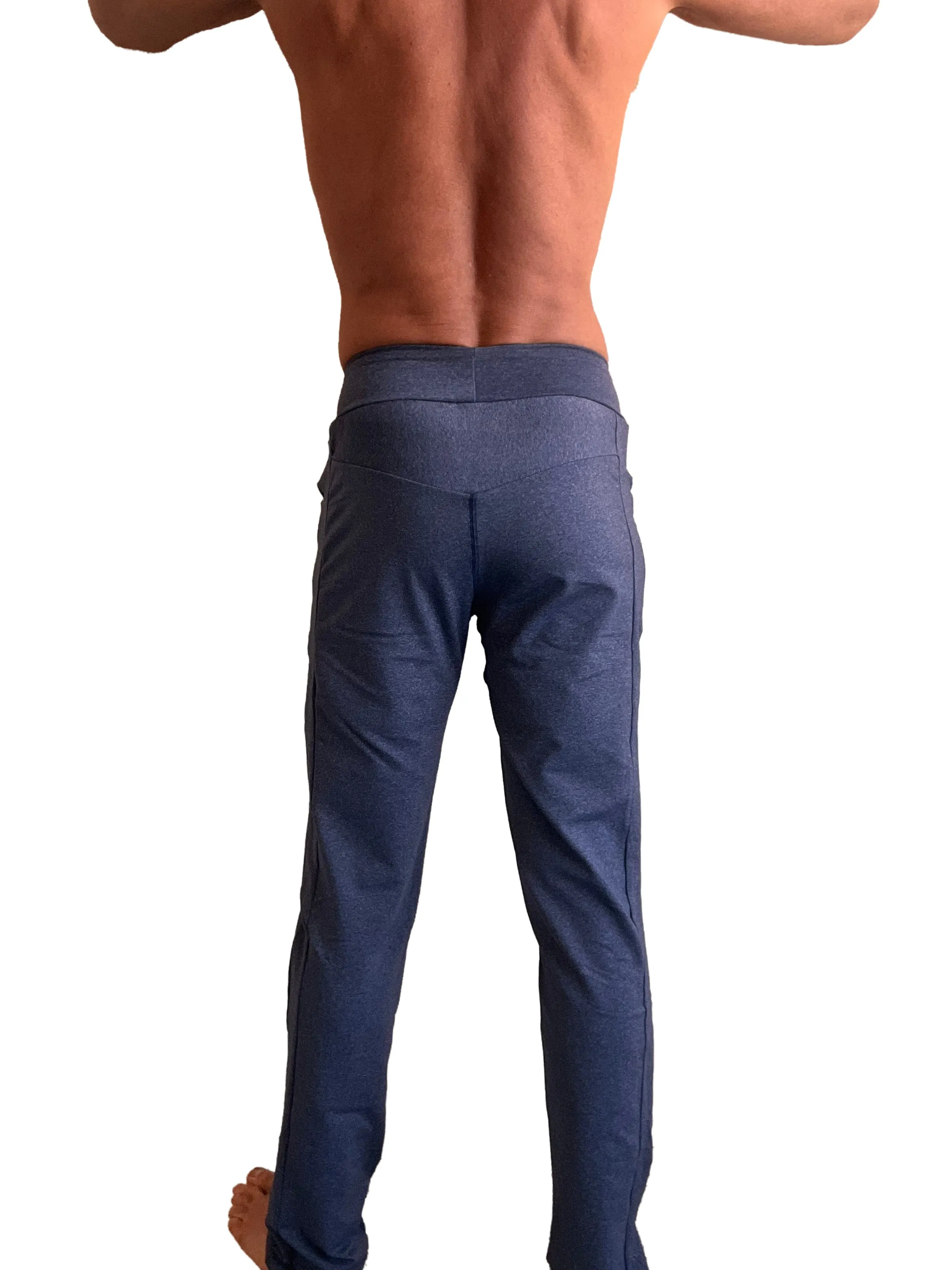 PERFORMANCE-Premium Track & Lounge Sweat Pant (Navy Blue Heather)