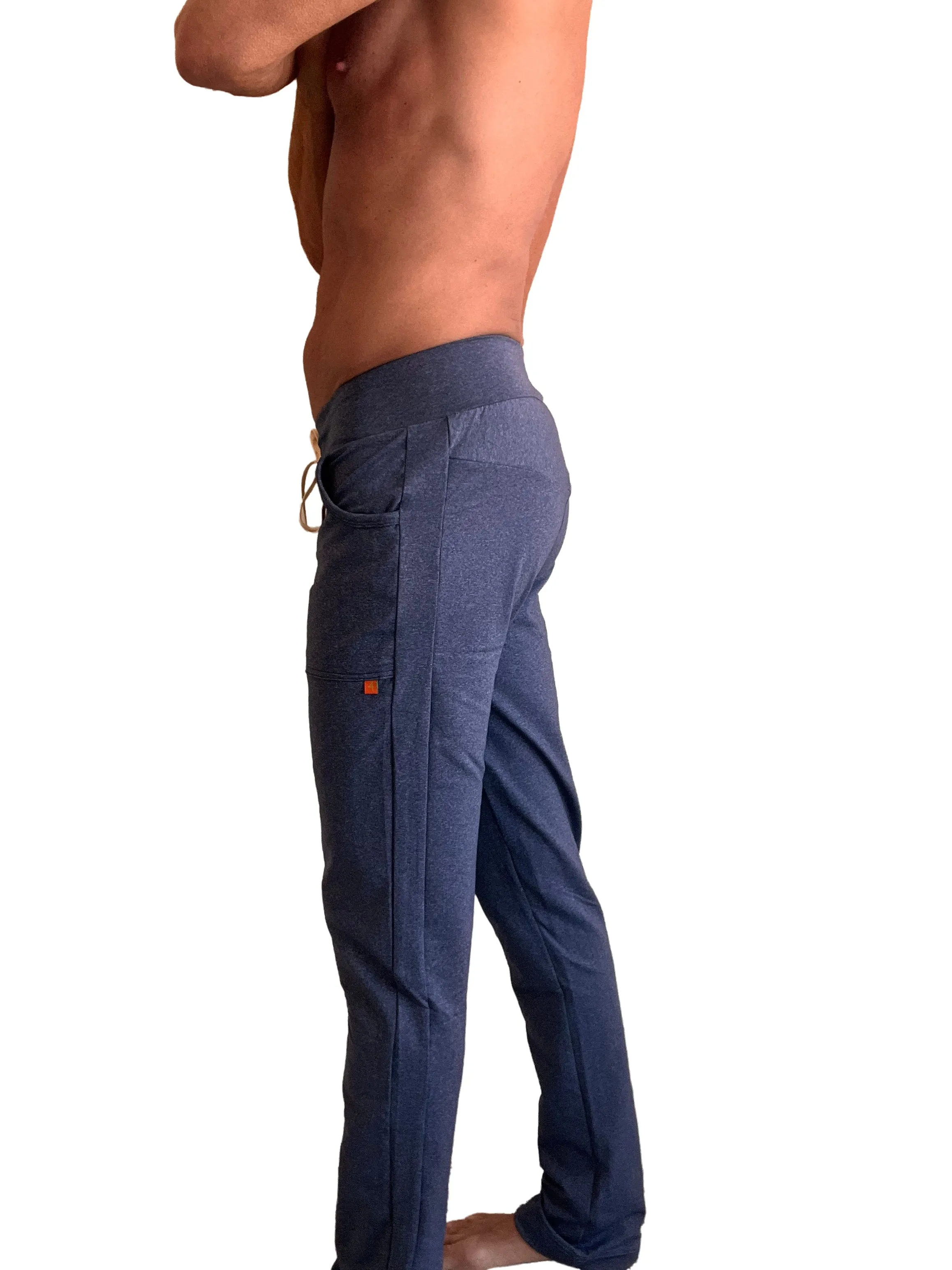 PERFORMANCE-Premium Track & Lounge Sweat Pant (Navy Blue Heather)