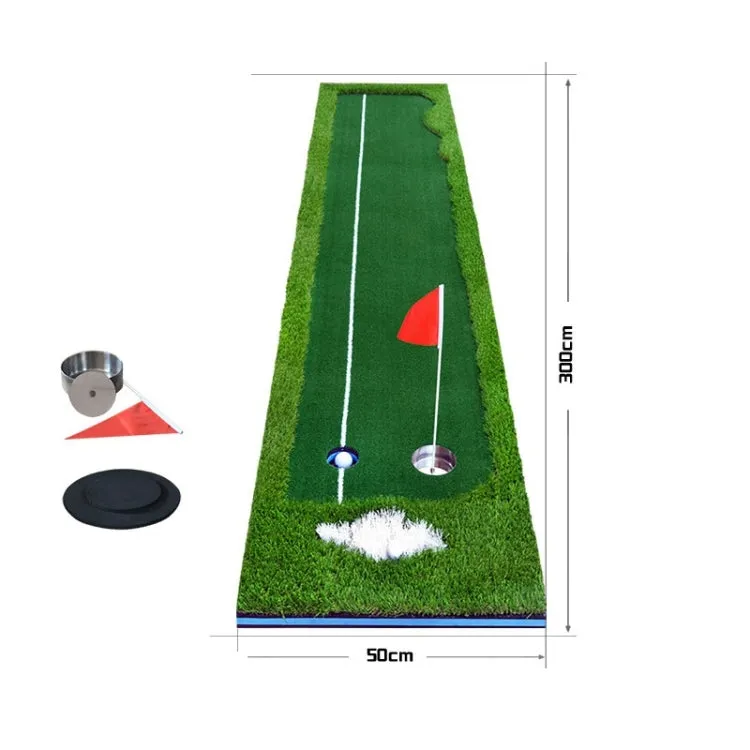 PGM Golf Four Colors Putting Mat Push Rod Trainer, Size: 50x300cm(Green)