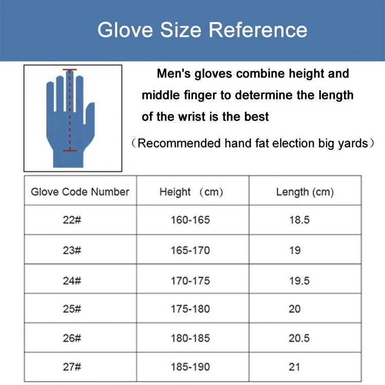 PGM Left Hand Sheepskin Anti-slip Particle Golf Men Gloves, Size: 25#