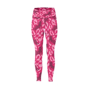 Pre Order:  Pink Leopard High-Waisted Leggings