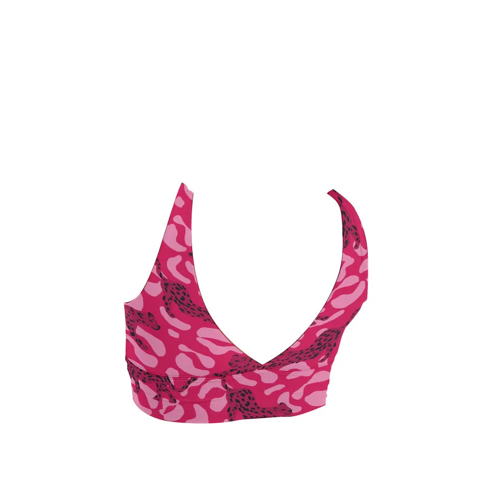 Pre Order:  Pink Leopard Sports Bra