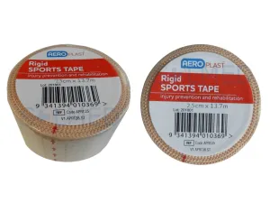 PREMIUM SPORTS TAPE LATEX FREE RIGID STRAPPING TAPE FLESH COLOURED 2.5CM X 13.7M