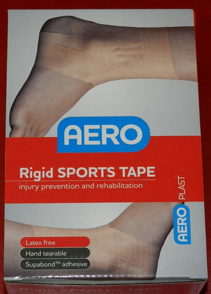 PREMIUM SPORTS TAPE LATEX FREE RIGID STRAPPING TAPE FLESH COLOURED 2.5CM X 13.7M