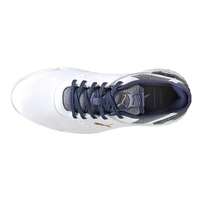 PUMA IGNITE ELEVATE Men's Spikeless Shoes (White/Navy)