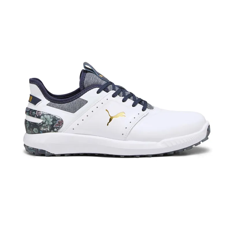 PUMA IGNITE ELEVATE Men's Spikeless Shoes (White/Navy)