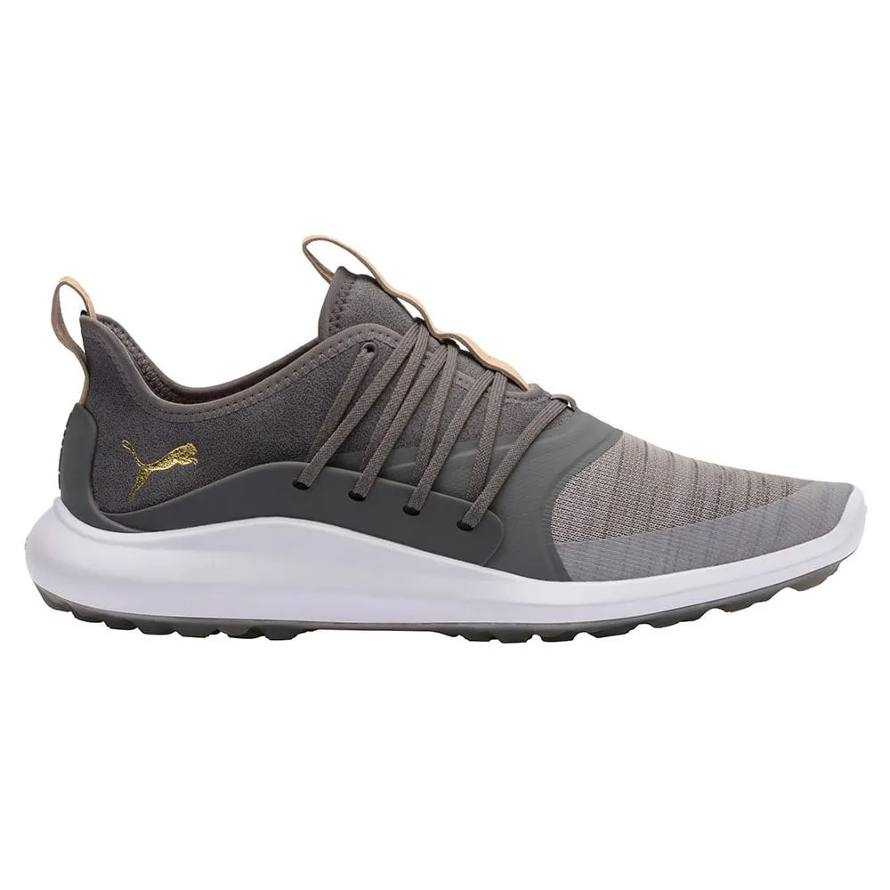 Puma Ignite NXT Solelace Spikeless Waterproof Shoes - Grey Violet/Gold