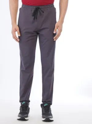 Purple Solid Slim Fit Track Pant | JadeBlue