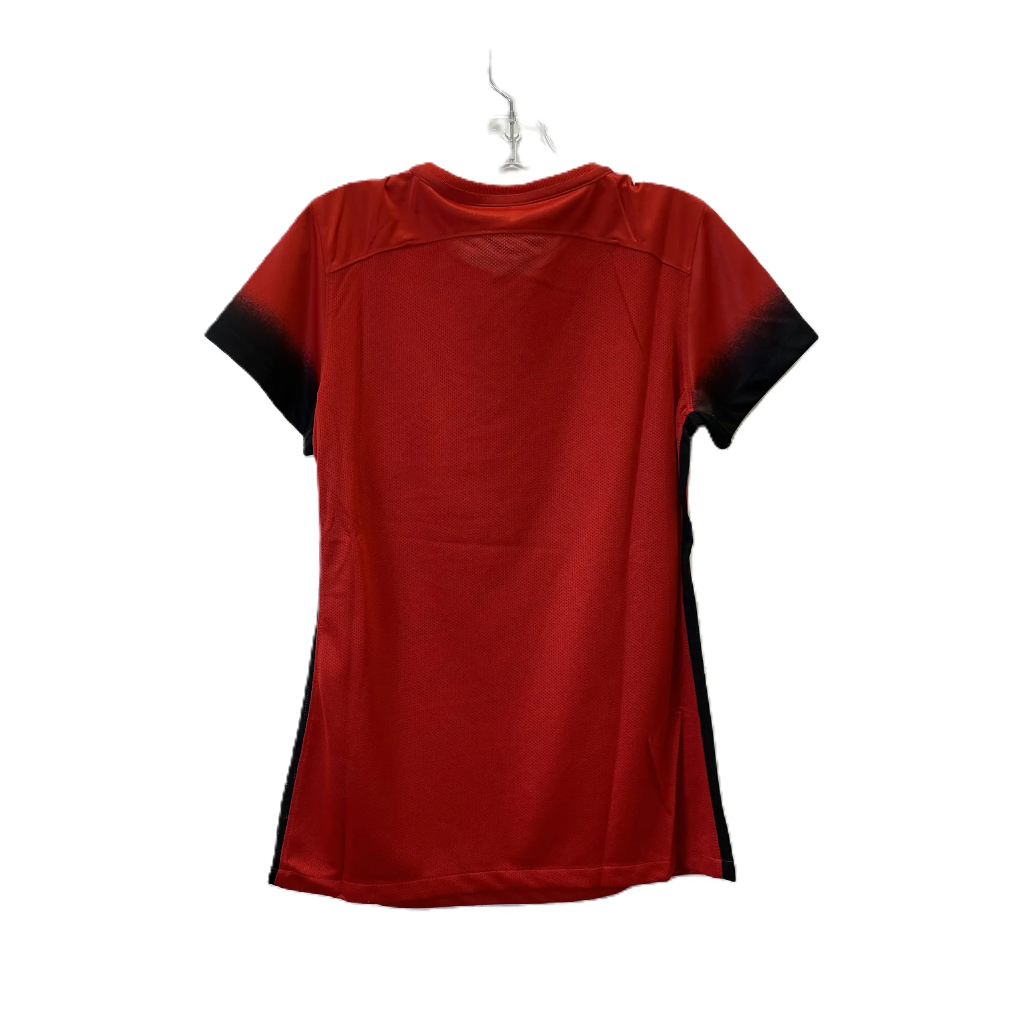 Red Athletic Top Short Sleeve By Nike Apparel, Size: M