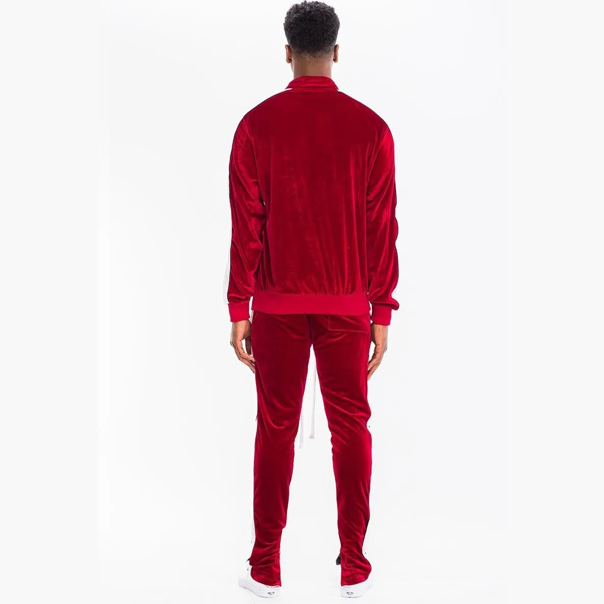 Red Velour Track Set