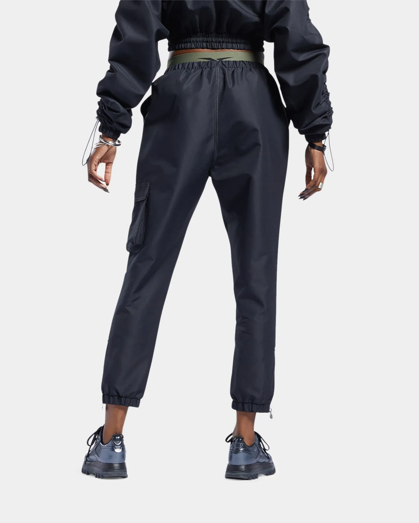 Reebok Women's Cardi B X Reebok Track Pants Black