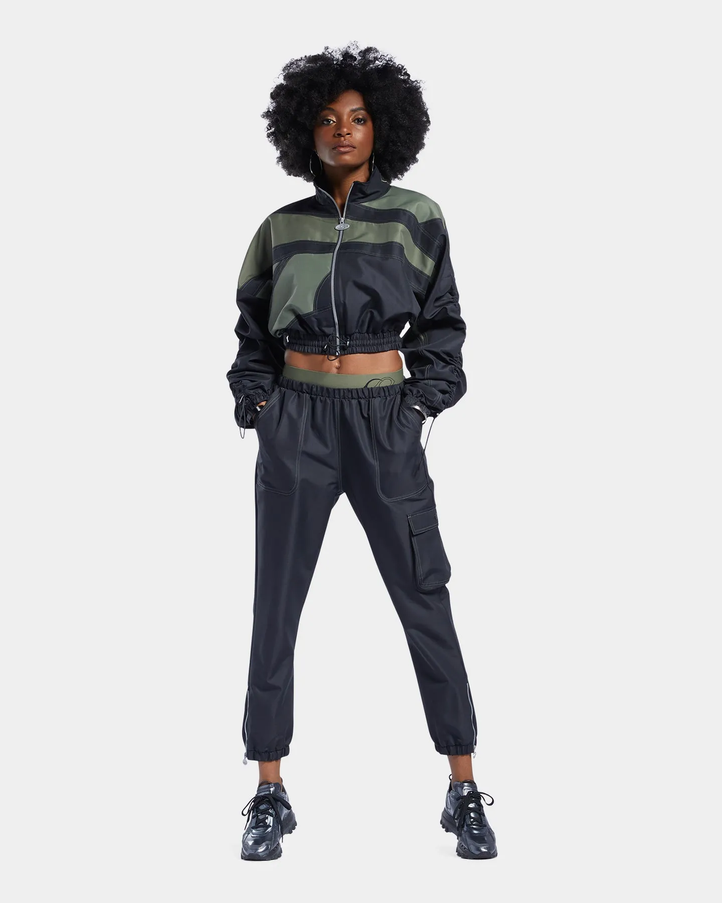 Reebok Women's Cardi B X Reebok Track Pants Black