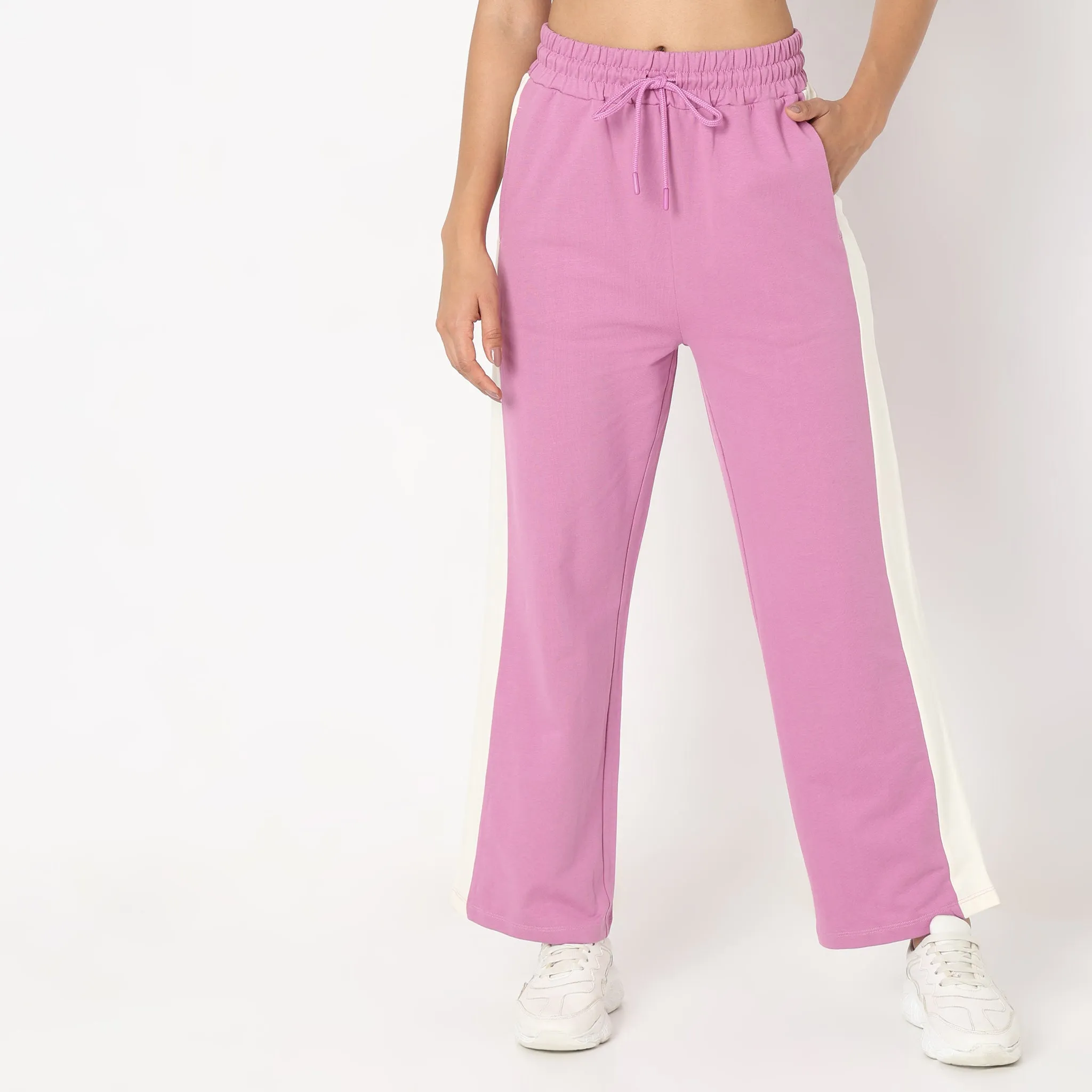 Regular Fit Solid Trackpants