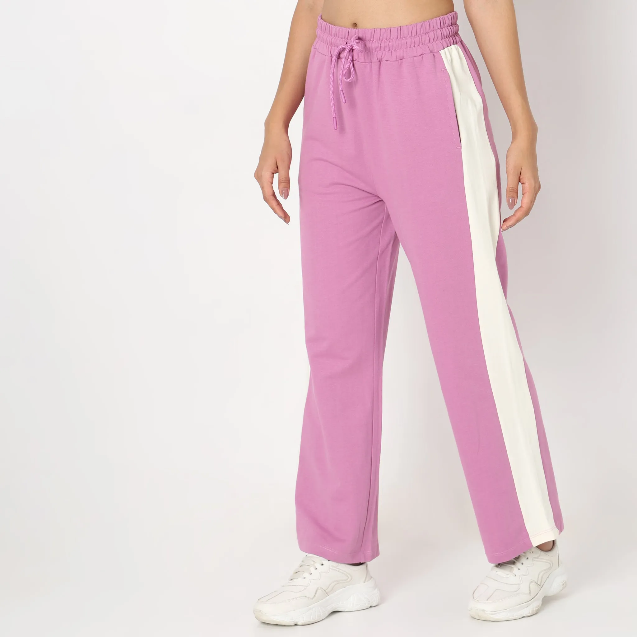 Regular Fit Solid Trackpants