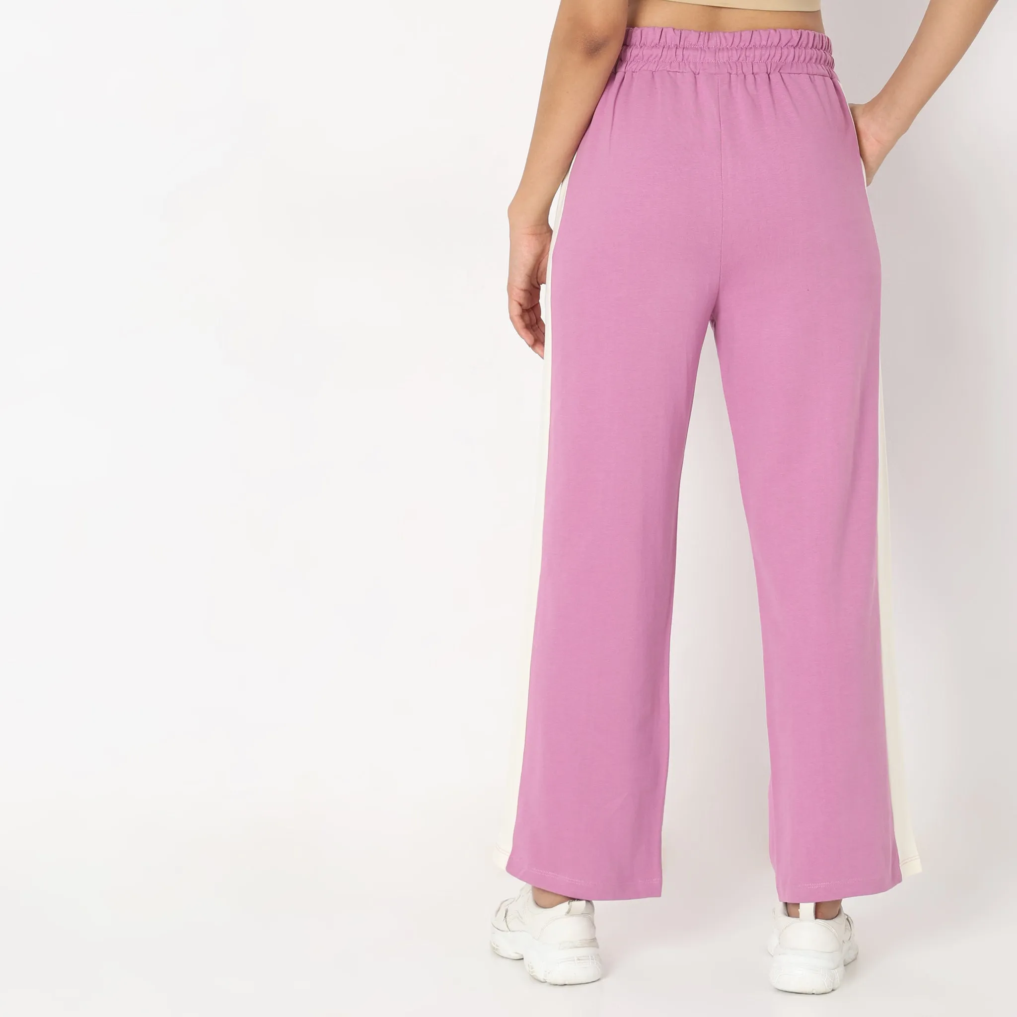 Regular Fit Solid Trackpants