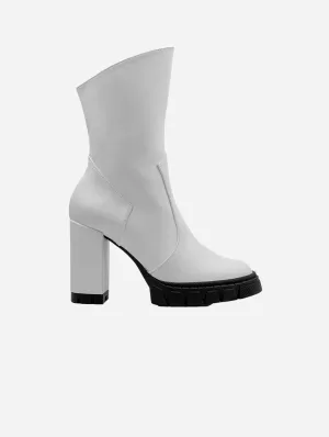 Ritual Women's Grape Vegan Leather Ankle Boots | White