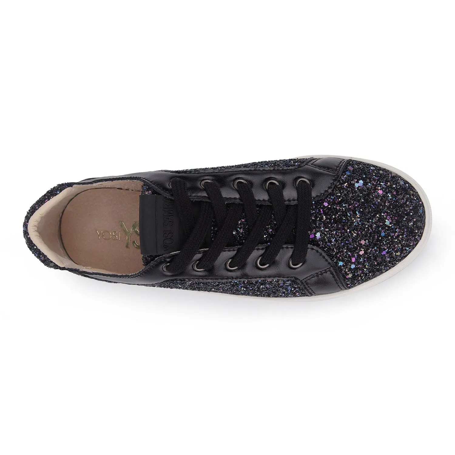 Roxy Sneaker in Black Glitter