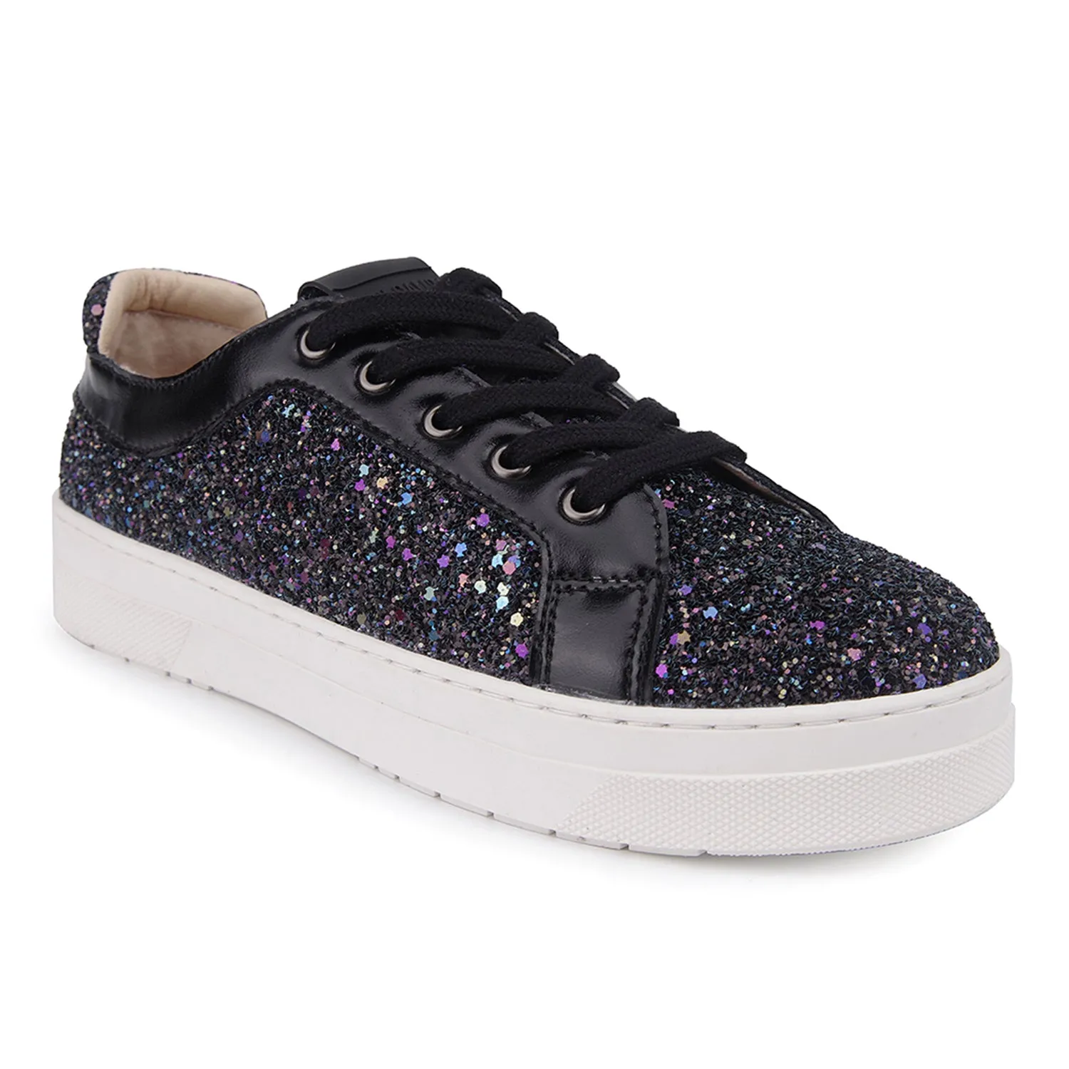 Roxy Sneaker in Black Glitter