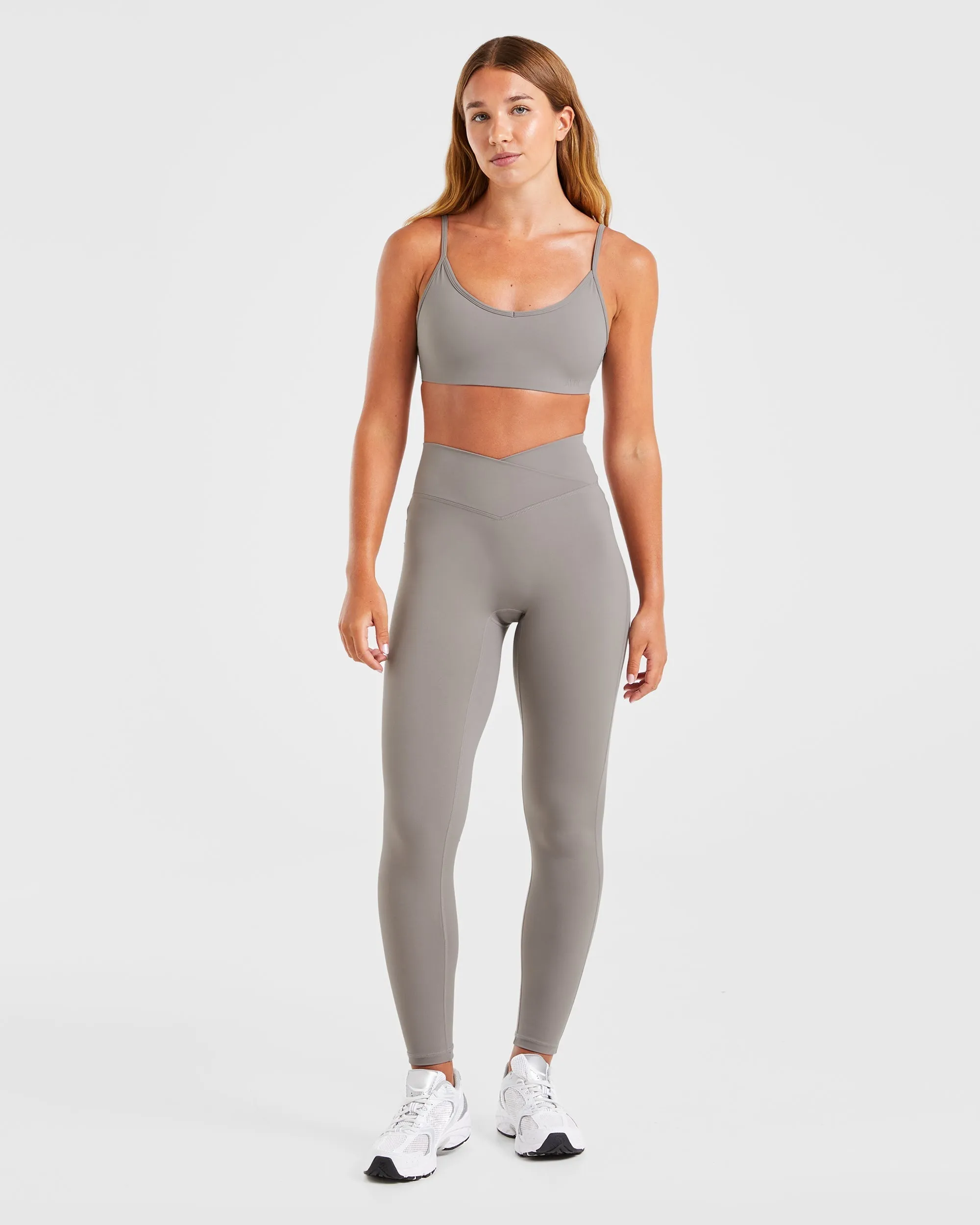 Sculpt Wrap Leggings - Smoke Grey