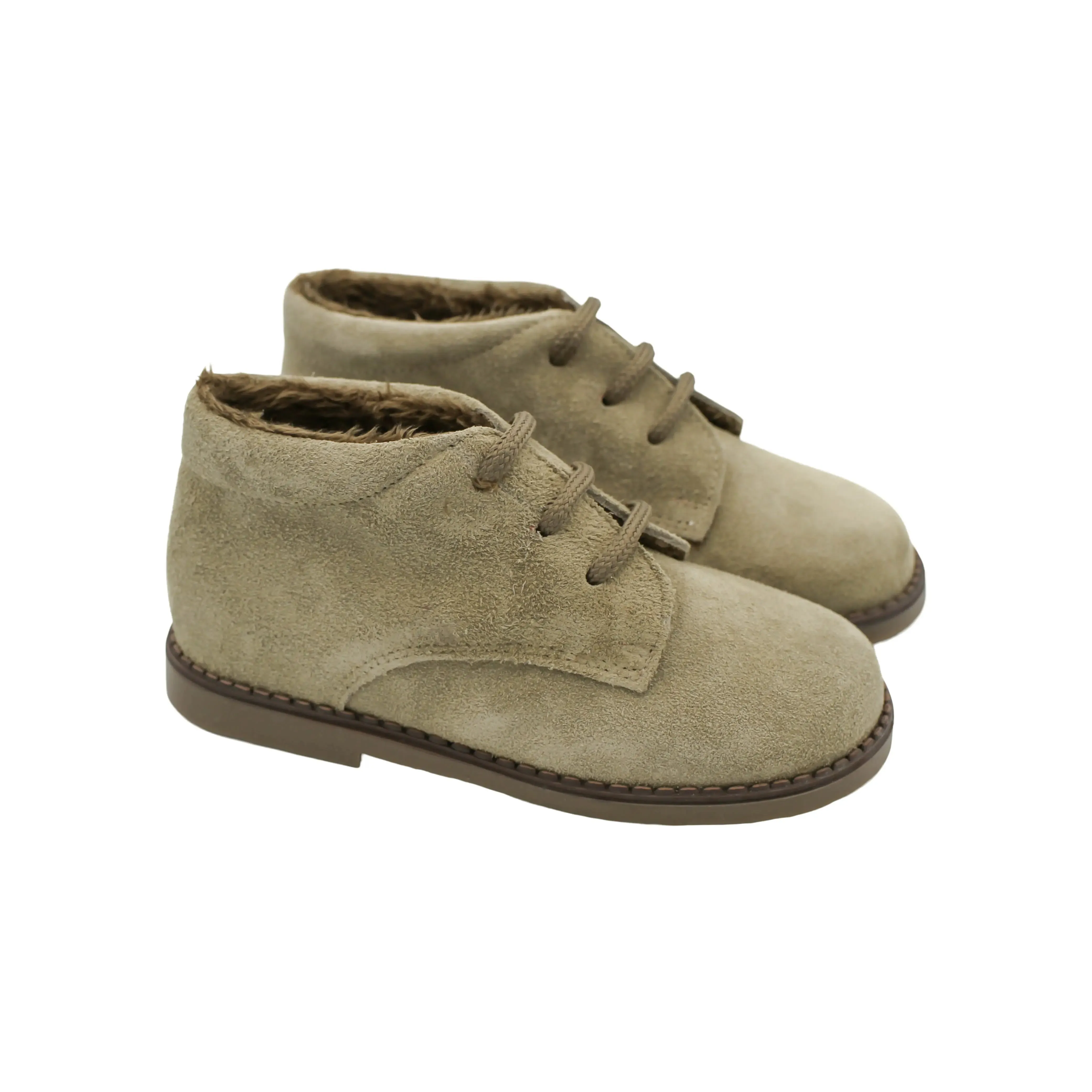 Sebastian- Taupe Suede Boy Boots