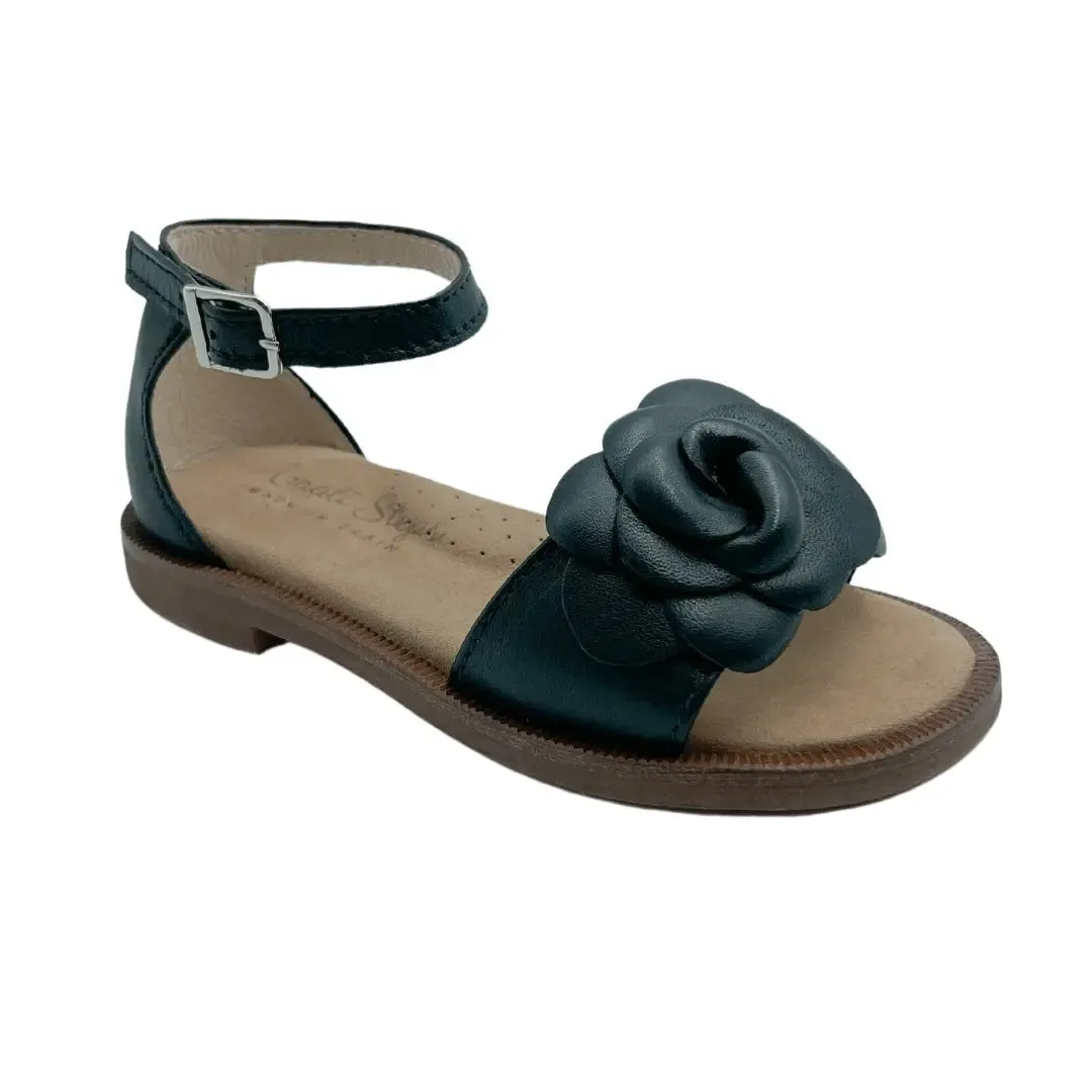 Seraphina- Black Leather Sandals