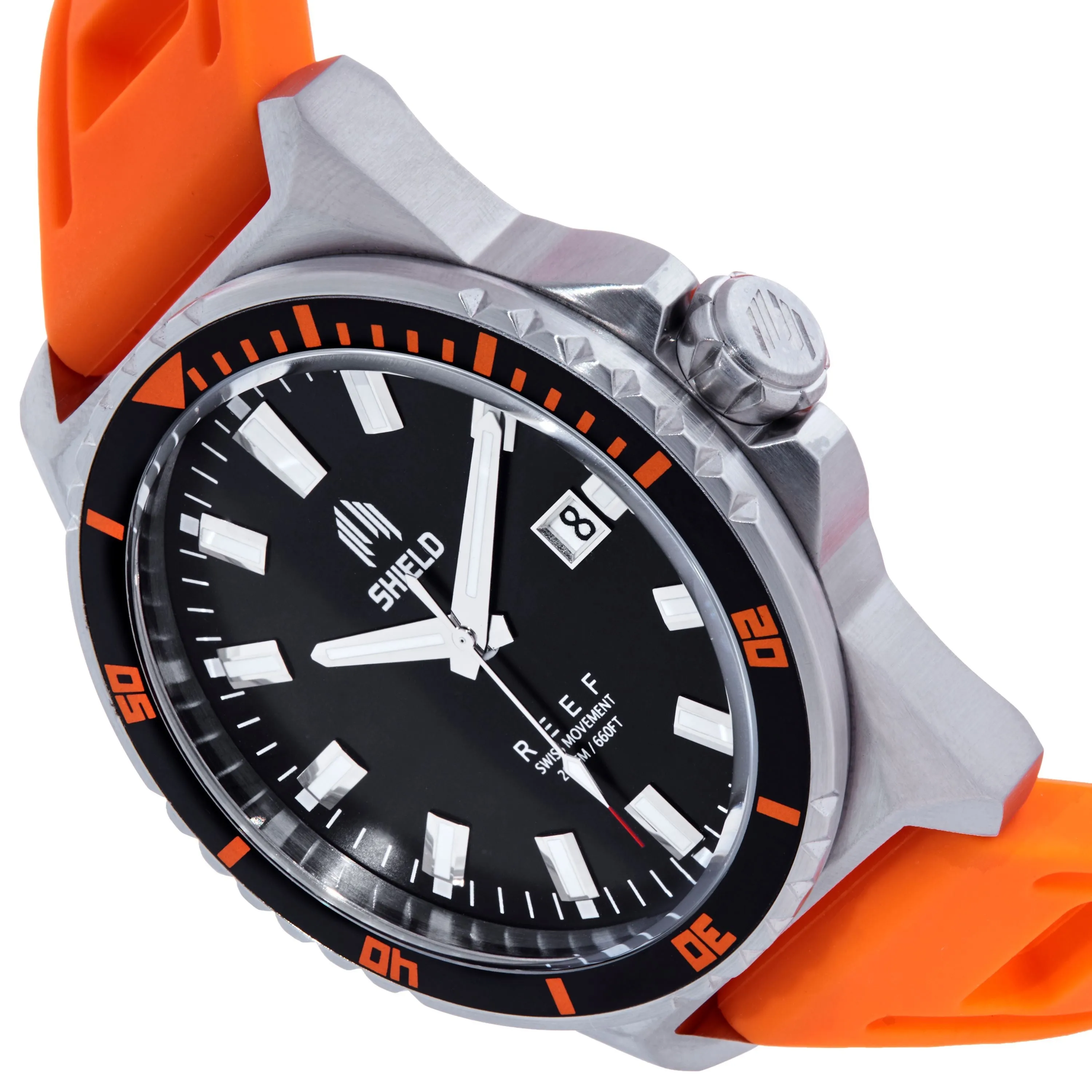 Shield Reef Strap Watch w/Date