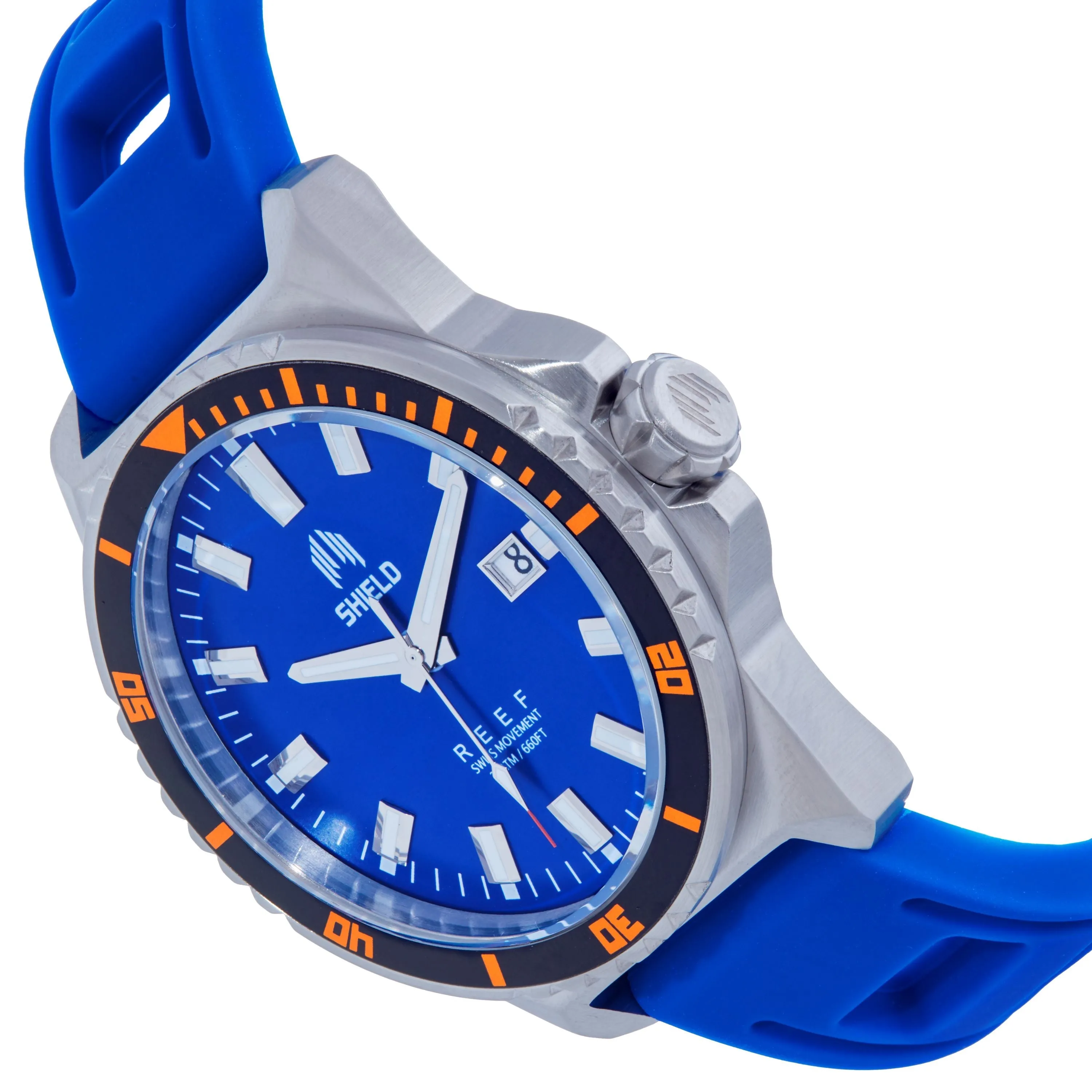 Shield Reef Strap Watch w/Date